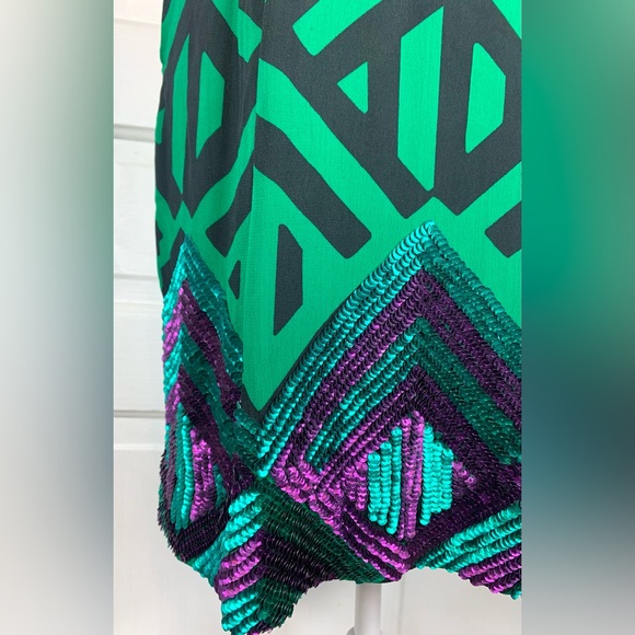 Anthropologie Dresses & Skirts - Anthropologie Carnation Lily Lily Rose Art Deco Sequined Skirt w/ Pockets - Sz 6